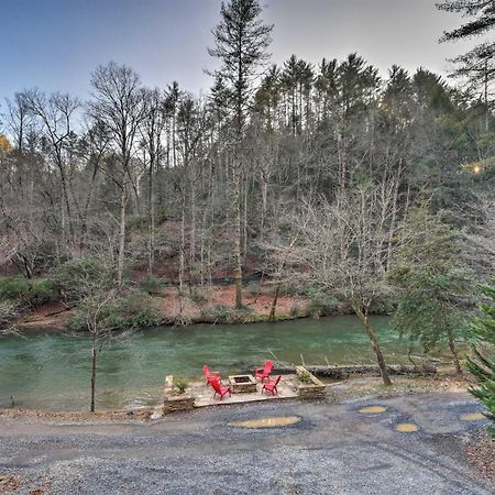 Riverside Ellijay Cabin With Hot Tub And Game Room Buitenkant foto