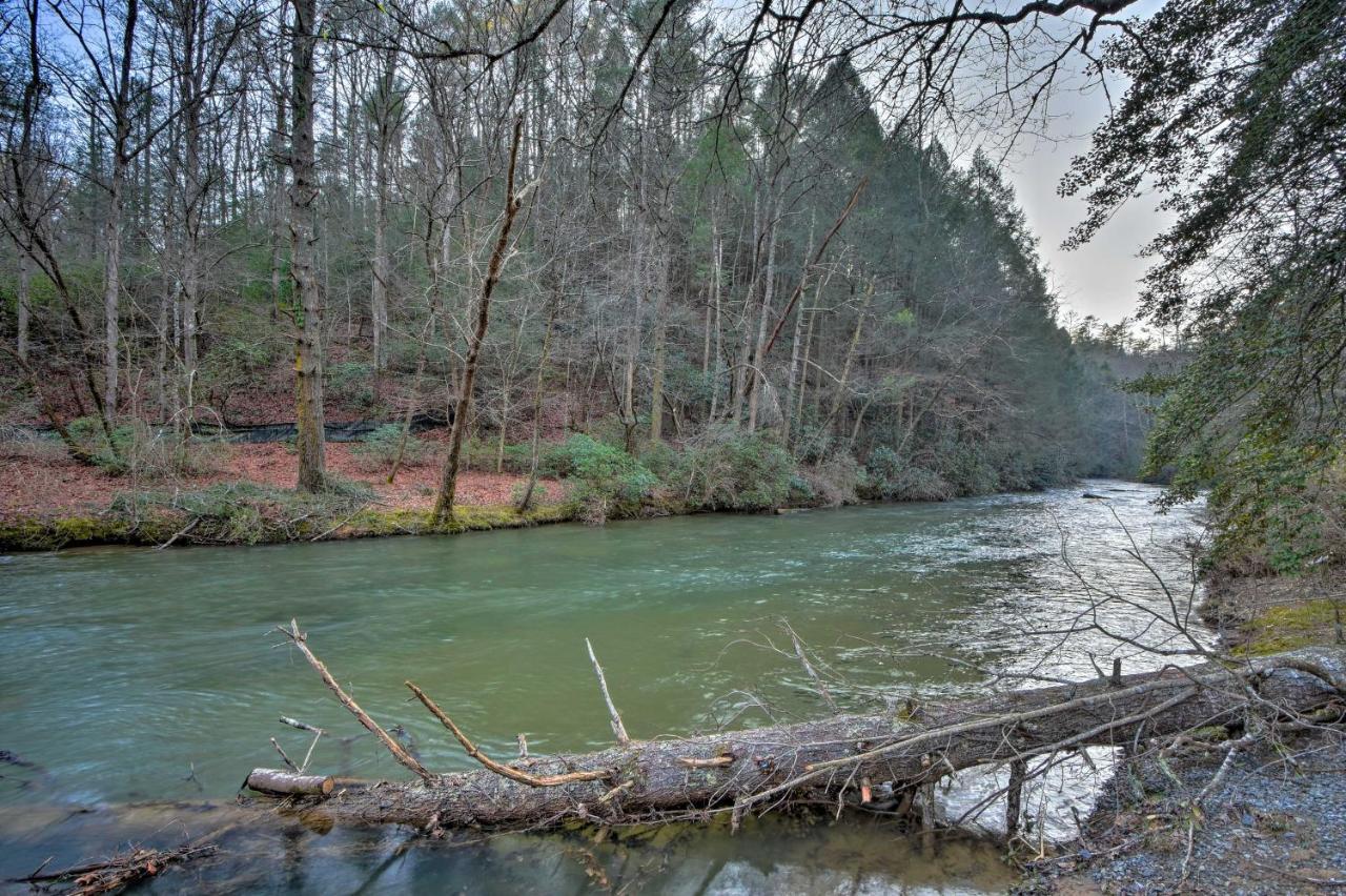 Riverside Ellijay Cabin With Hot Tub And Game Room Buitenkant foto