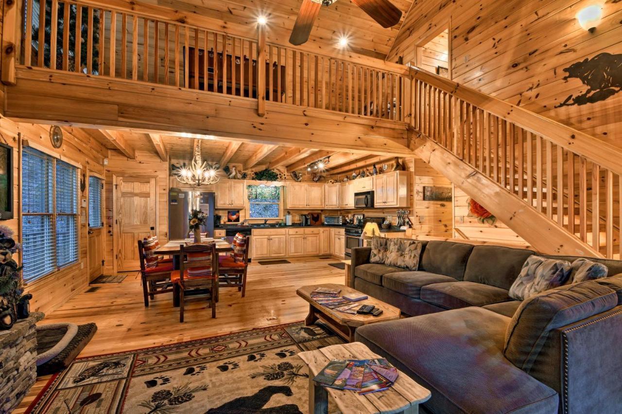 Riverside Ellijay Cabin With Hot Tub And Game Room Buitenkant foto