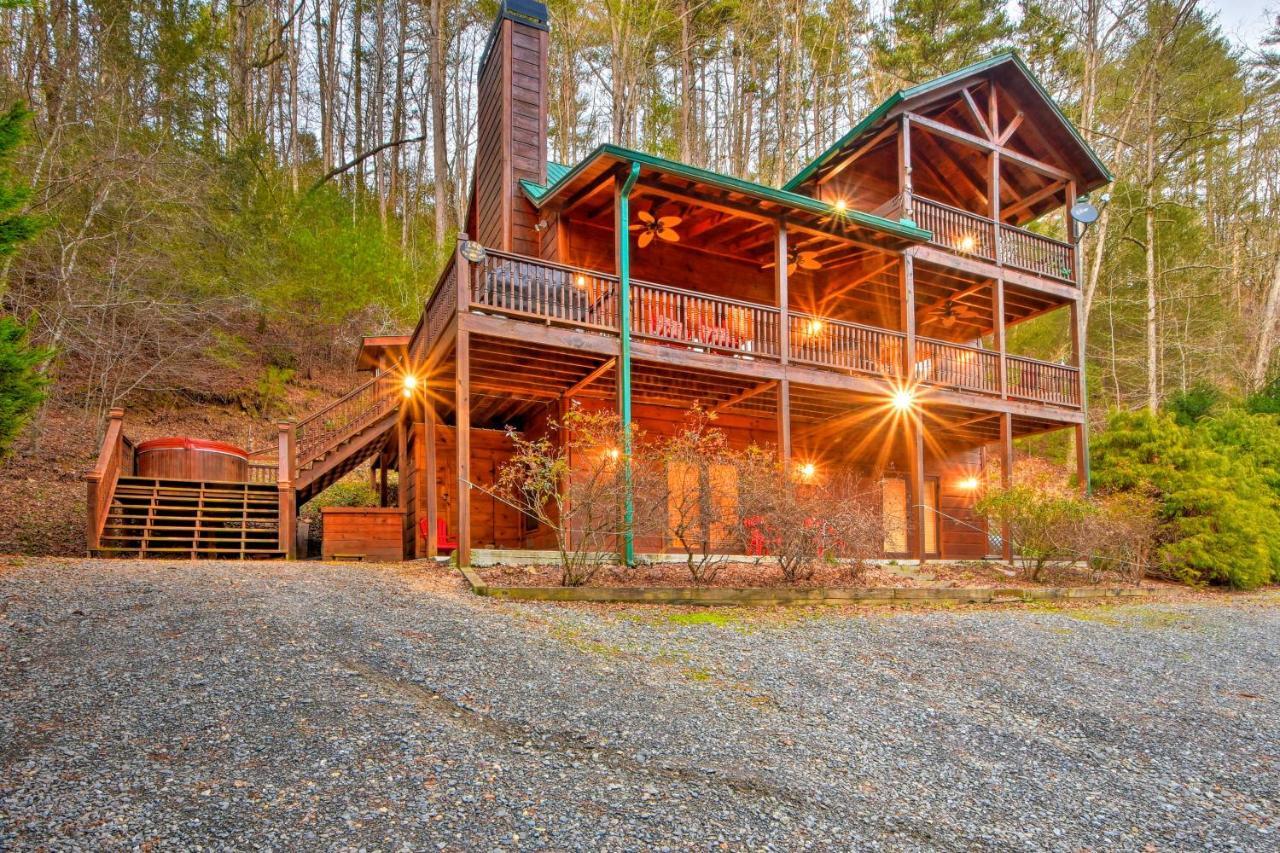 Riverside Ellijay Cabin With Hot Tub And Game Room Buitenkant foto