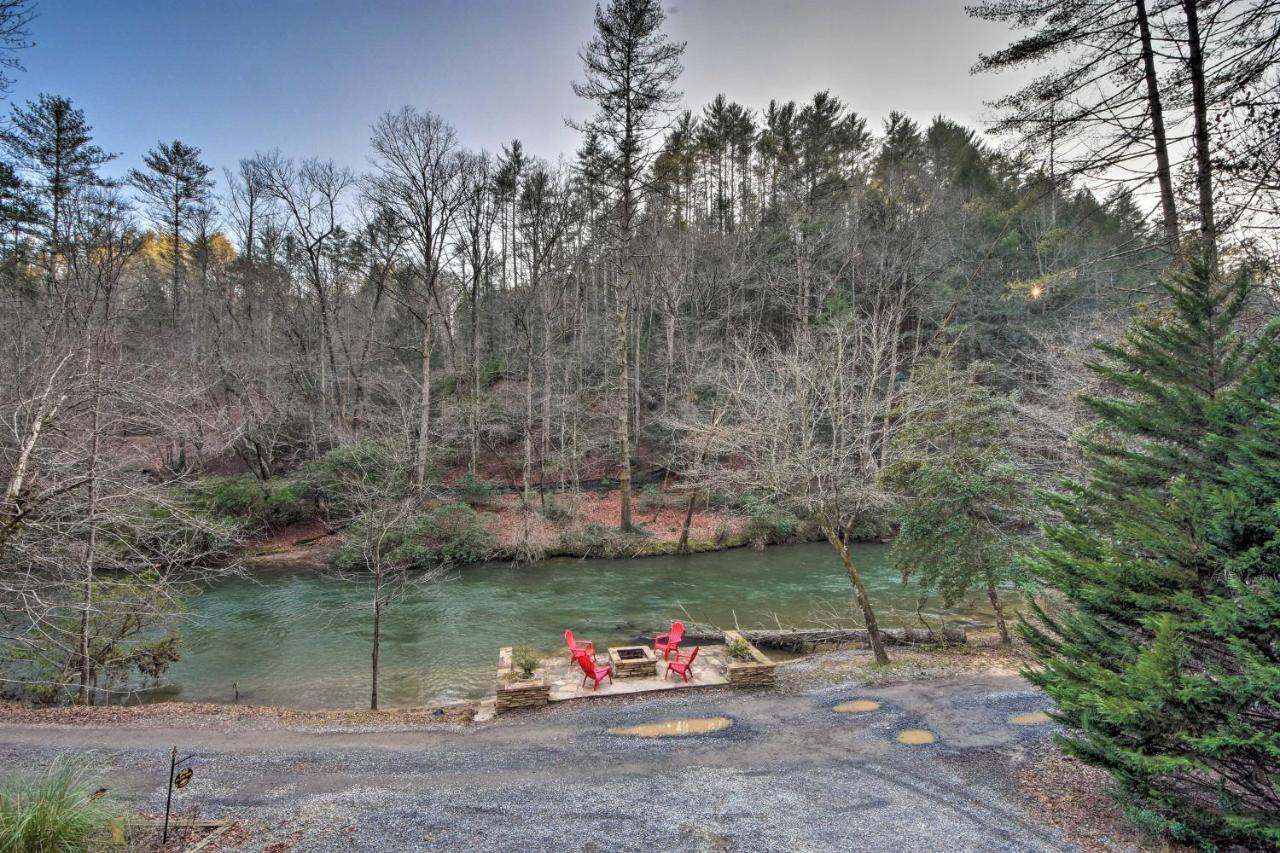 Riverside Ellijay Cabin With Hot Tub And Game Room Buitenkant foto