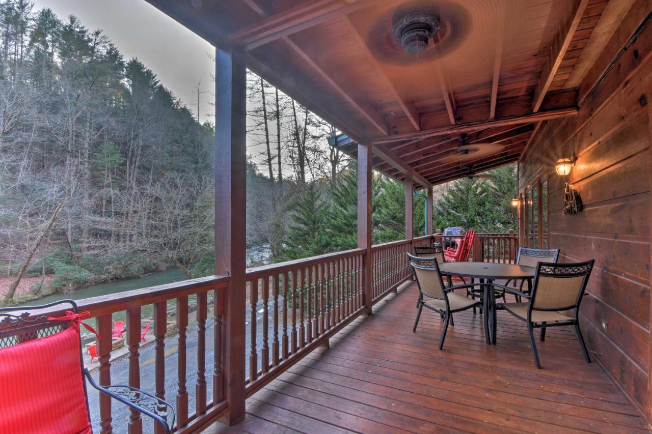 Riverside Ellijay Cabin With Hot Tub And Game Room Buitenkant foto