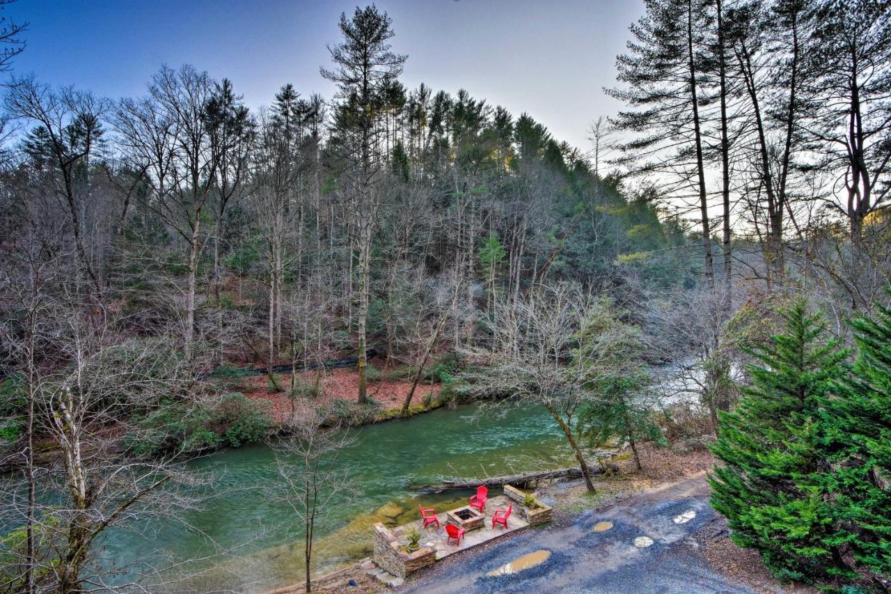 Riverside Ellijay Cabin With Hot Tub And Game Room Buitenkant foto