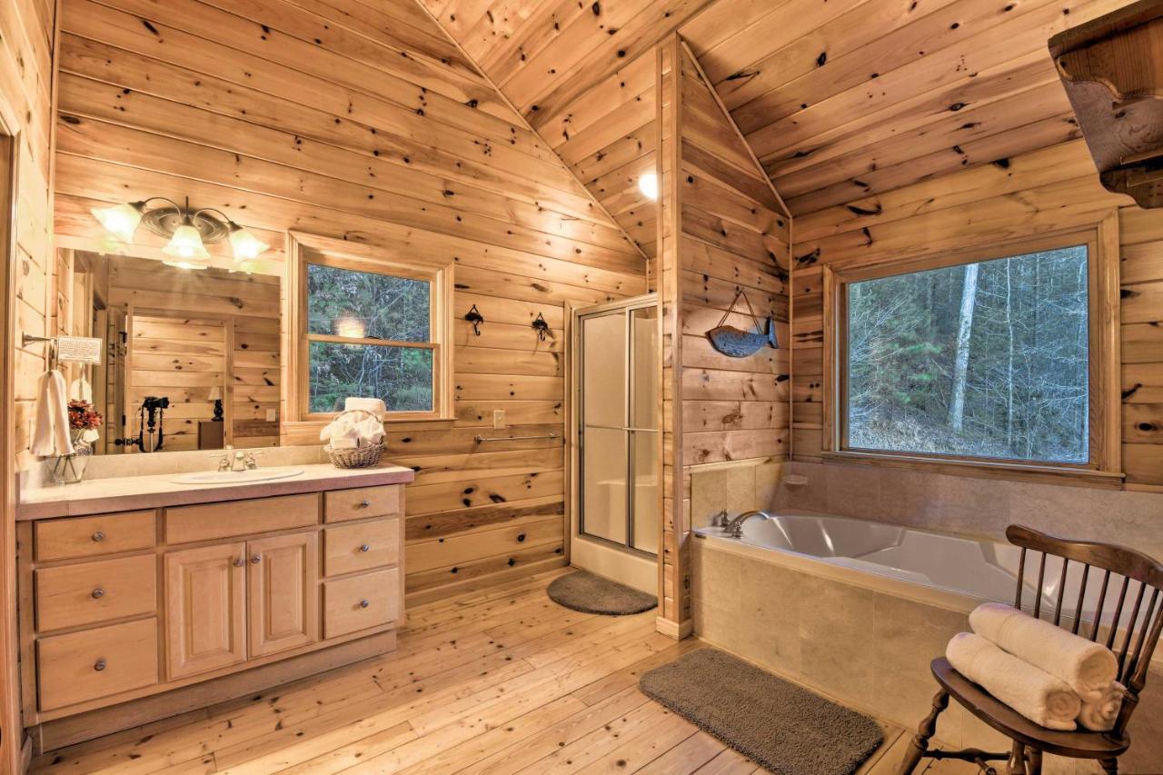 Riverside Ellijay Cabin With Hot Tub And Game Room Buitenkant foto