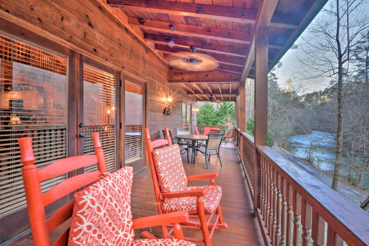 Riverside Ellijay Cabin With Hot Tub And Game Room Buitenkant foto