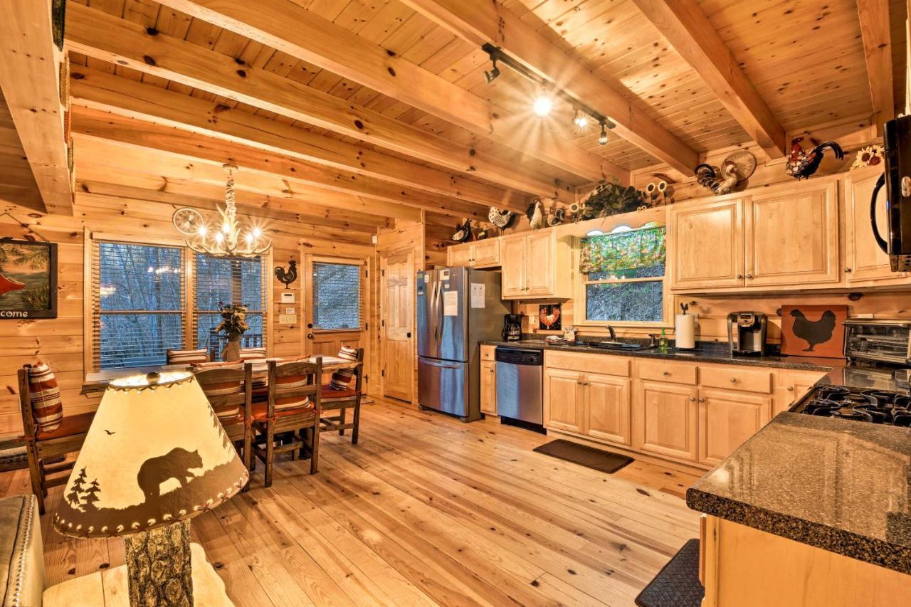 Riverside Ellijay Cabin With Hot Tub And Game Room Buitenkant foto